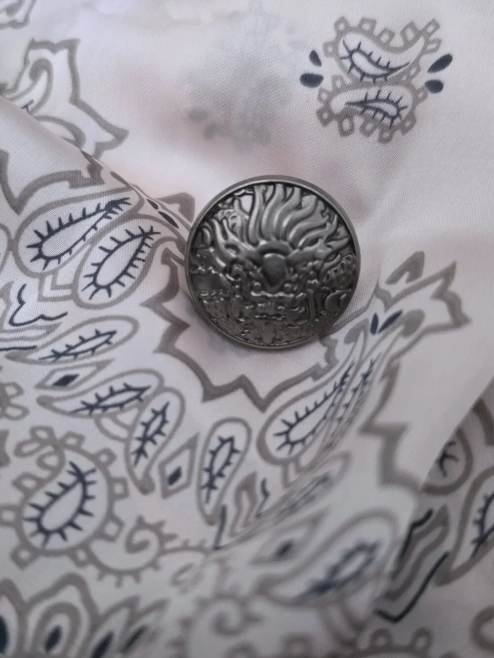 SCARF SLIDE Pewter DRAGON NEW by ORNAMENTS Ranch Dun Right
